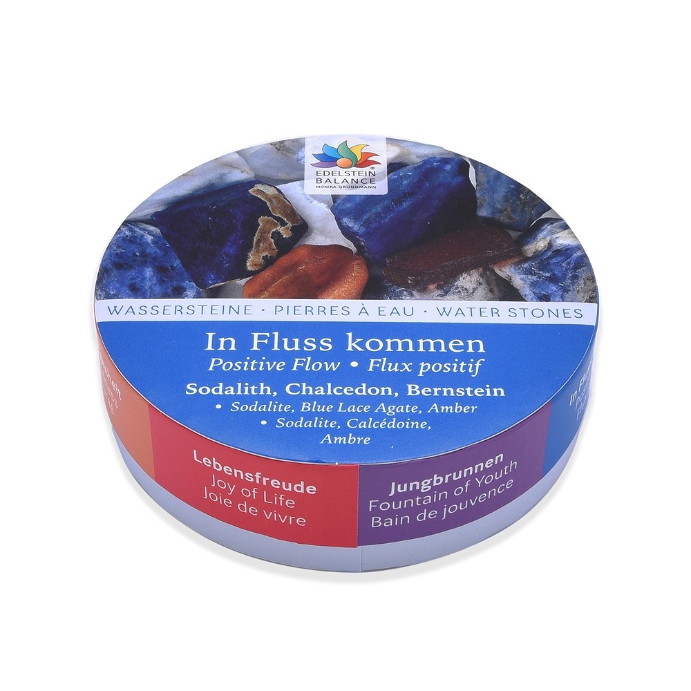 Edelstein Balance Wassersteine "In Fluss kommen" in Geschenkdose | Marco Schreier