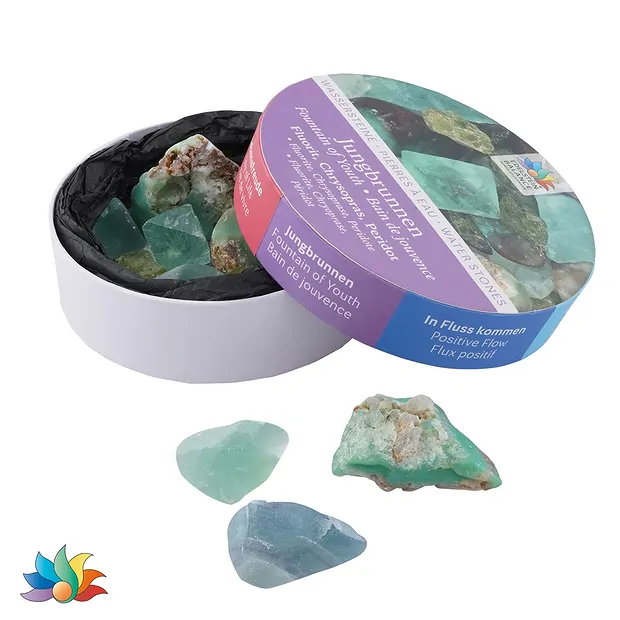 Piedras de agua "Fuente de la Juventud" en caja metálica de regalo | Marco Schreier