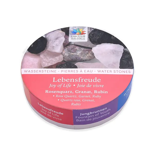 Piedras de agua Gemstone Balance "joie de vivre" en caja de regalo | Marco Schreier