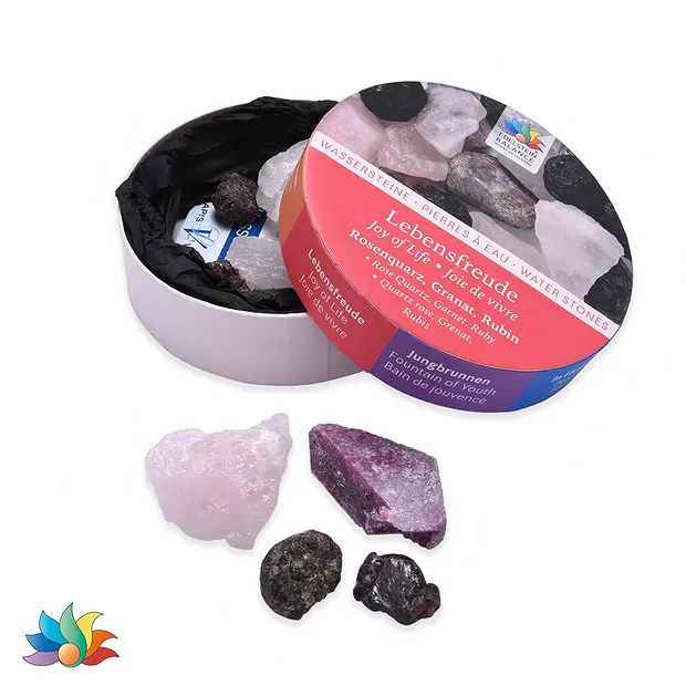 Piedras de agua Gemstone Balance "joie de vivre" en caja de regalo | Marco Schreier
