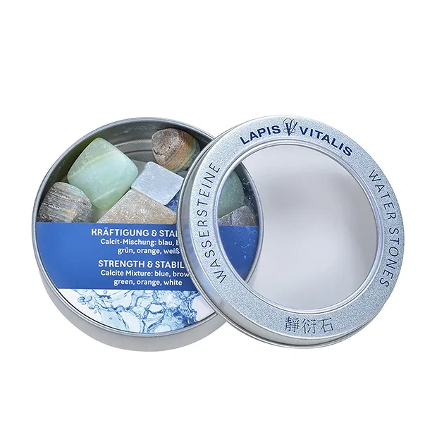 Water Stones mixture "Strengthening & Stability" in metal gift box | Marco Schreier