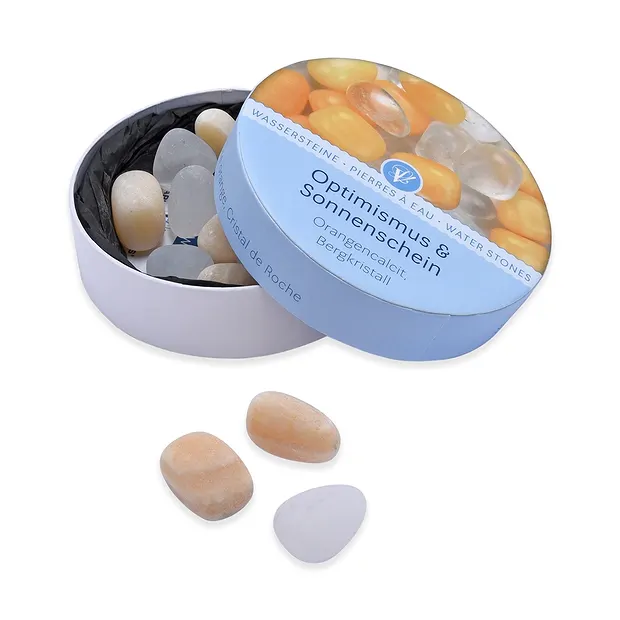 Wassersteine Mischung "Optimismus & Sonnenschein" in Geschenkdose | Marco Schreier