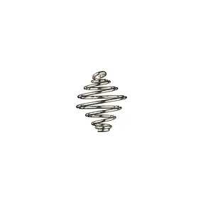 Spiralanhänger 12mm, silberfarben (50 St./VE) | Edelsteine, Heilsteine & Schmuck