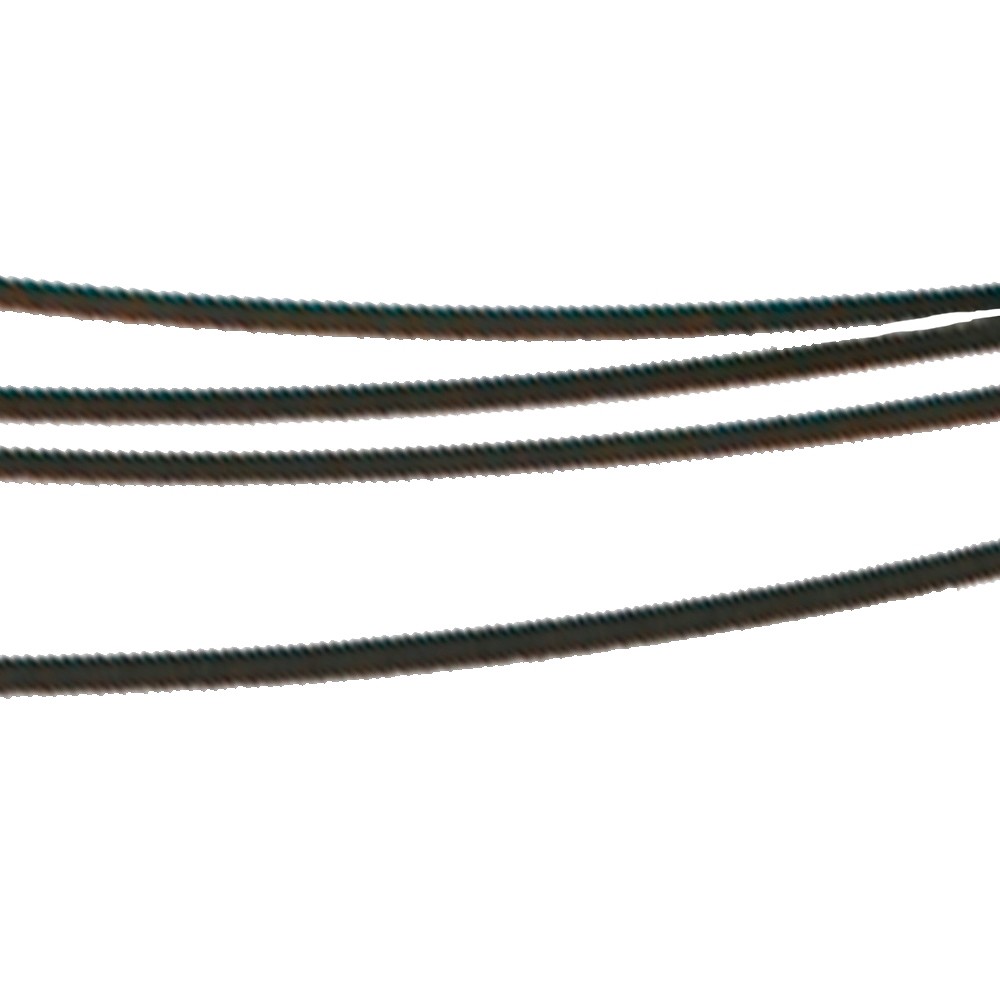 Cerchio d'acciaio con diversi cordini neri, 45 cm, chiusura a strappo | Marco Schreier