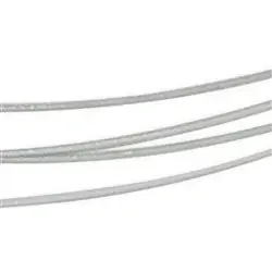 1201008245 Collier ras de cou en acier plusieurs cordons argent-blanc, 50cm, Fermoir rotatif | Marco Schreier