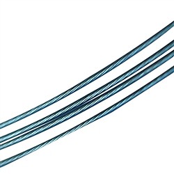 1201008635 Steel Chokers several cords petrol (blue-green), 45cm, twist clasp | Marco Schreier