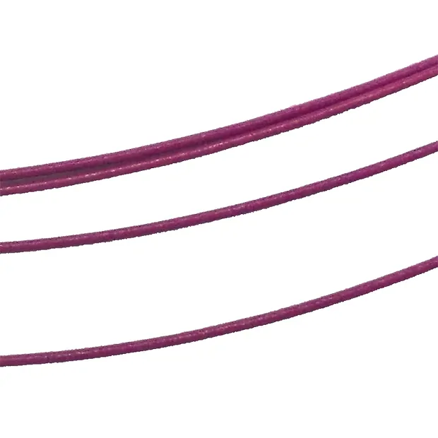 Steel Chokers several cords pink, 50cm, twist clasp | Marco Schreier