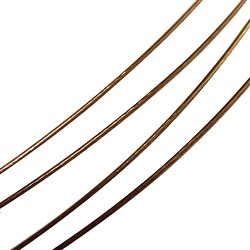 1201008935 Cerchio d&#x27;acciaio pi&#xF9; corde marrone, 45 cm, Fermaglio | Marco Schreier