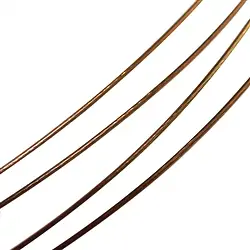 1201008935 Collier ras de cou en acier, plusieurs cordons, brun, 45cm, Fermoir rotatif | Marco Schreier