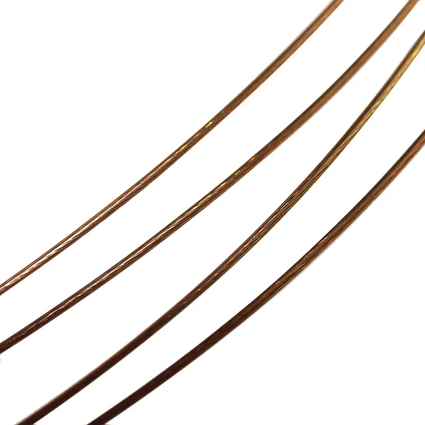 Cerchio d'acciaio più corde marrone, 45 cm, Fermaglio | Marco Schreier