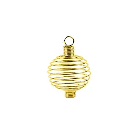 Spiralanhänger 20mm (klein), goldfarben (10 St./VE) | Marco Schreier