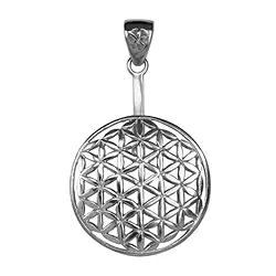 1205010551 Donut holder Flower of Life silver, for 40mm donut | Marco Schreier