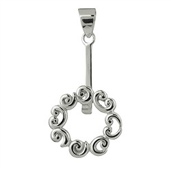 1205010601 Baroque donut holder Silver, for 30 - 40mm donut | Marco Schreier