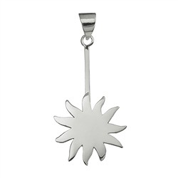 1205010651 Donut holder sun Silver, for 30 - 40mm donut | wholesaler gems & healing stones