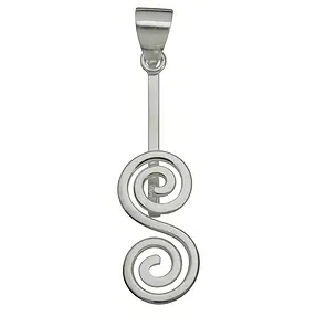 Donuthalter Doppelspirale Silber, für 30 - 40mm Donut | Marco Schreier
