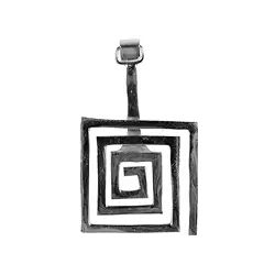 1205010701 Porte-donuts "Spirale" carré argent, pour donuts 30mm | Marco Schreier