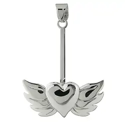 1205010721 Winged heart donut holder Silver, for 30 - 40mm donut | Marco Schreier