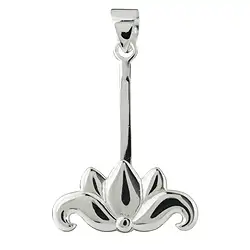 1205010751 Porte-donuts fleur de lotus Argent, pour donut de 30 - 40mm | Marco Schreier