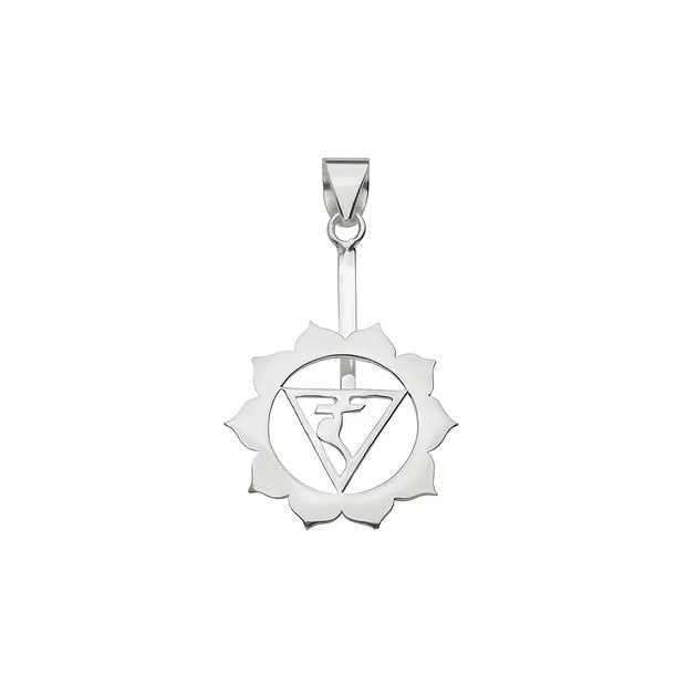 Porta ciambella "Chakra ombelico/plesso solare" argento, per ciambella da 30 - 40 mm | Marco Schreier