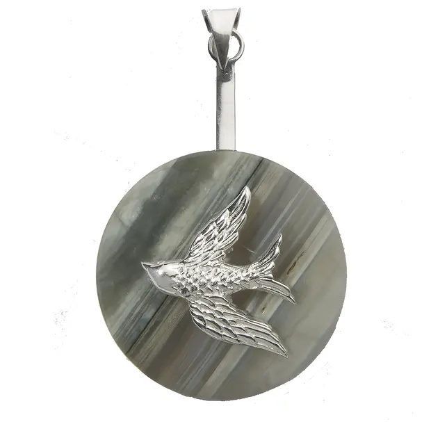 Swallow donut holder Silver, for 30 - 40mm donut | Marco Schreier