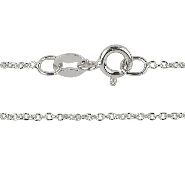 Cadena de ancla, plata, 1,0 mm x 42 cm | Marco Schreier