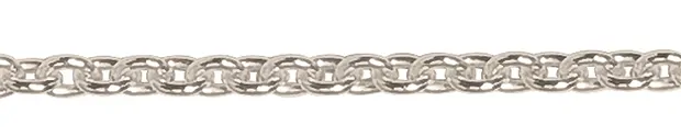 Ankerkette, Silber, 3,0mm x 50cm  | Großhandel Edelsteine, Heilsteine & Schmuck
