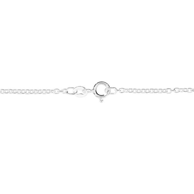 Ankerkette, Silber, 4,0mm x 45cm | Großhändler Edelsteine, Heilsteine & Schmuck