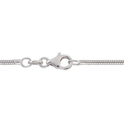 1205034345 Snake Chain, silver, 4.3mm x 45cm | wholesaler gems, healing stones & jewelry