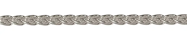 Zopfkette, Silber, 2,5mm x 45cm | Großhändler Edelsteine, Heilsteine & Schmuck