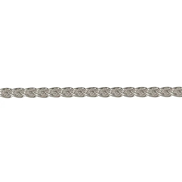 Zopfkette, Silber, 2,5mm x 45cm | Großhändler Edelsteine, Heilsteine & Schmuck