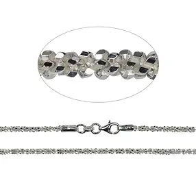 Collar brillante, plata, 2,3 x 90 cm | Marco Schreier