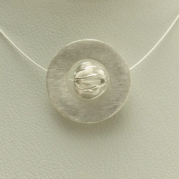 Cerchio Varius argento opaco, 40 mm | Gemme Schreier, pietre curative e gioielli