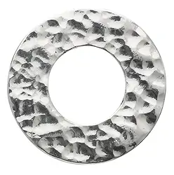 1205400304 Varius circle hammered silver, 50mm | wholesaler gems, healing stones & jewelry