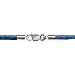 1205700208 Nylonband, marine, Silberverschluss, 2mm/ca. 45cm | Marco Schreier