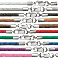 1205700298 10 Nylonbänder mit Silberverschluss, 2mm x 45cm (10 St./VE) | Marco Schreier