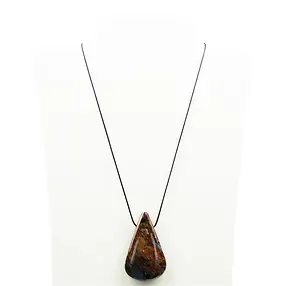 Collar de algodón, negro, 45 cm, acero inoxidable | Marco Schreier