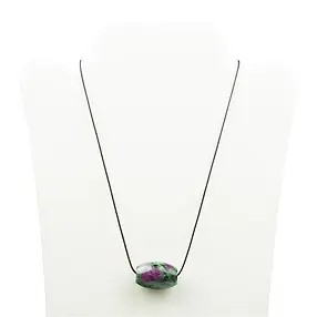 Collar de algodón, marrón, 1,0 mm x 45 cm, acero inoxidable | Marco Schreier