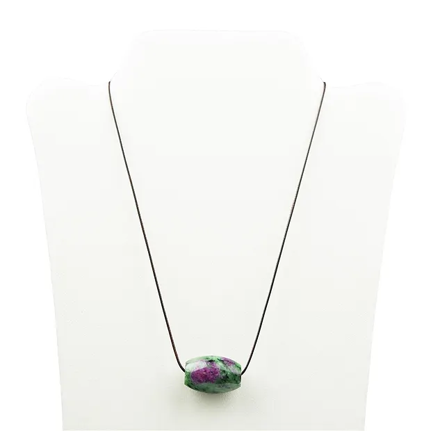 Collier en coton, brun, 1,0mm x 45cm, Fermoirs en acier inoxydable | Marco Schreier