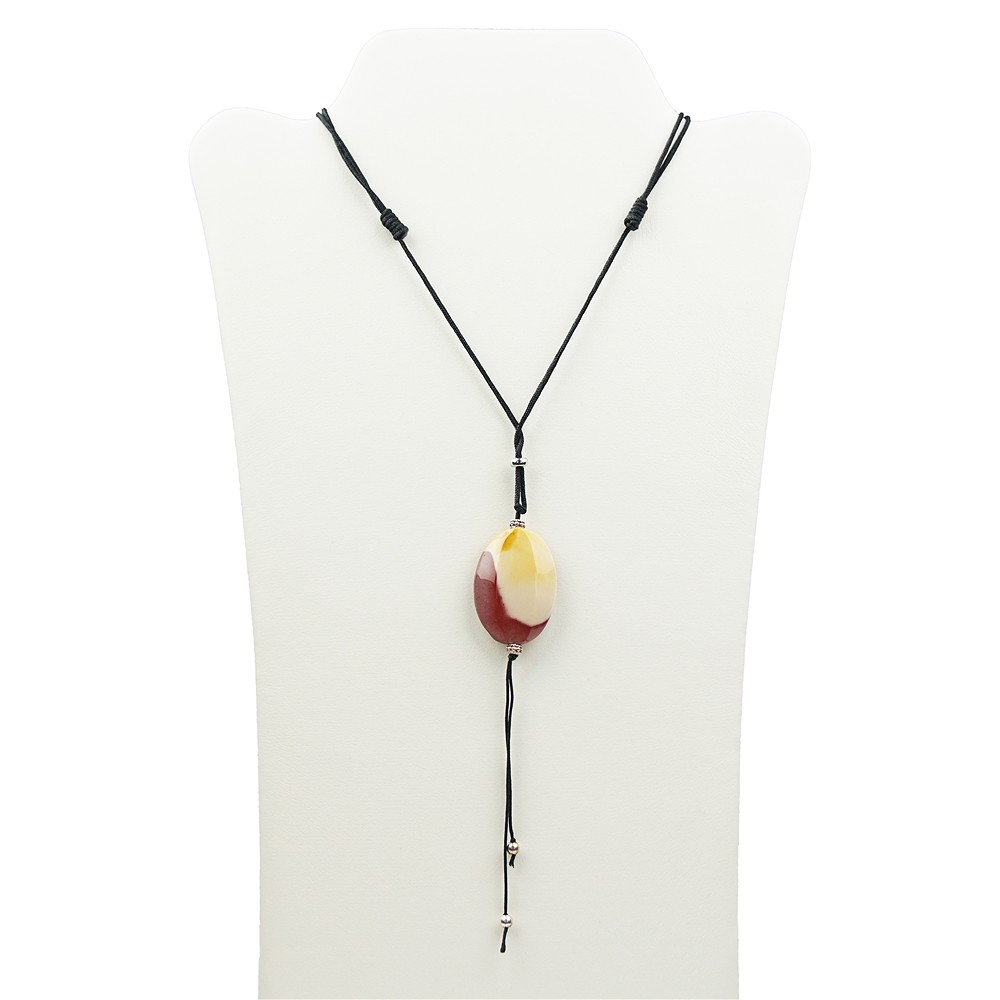 Collier en nylon avec mécanisme de déplacement, noir, 2,0mm/41 - 82cm | Marco Schreier