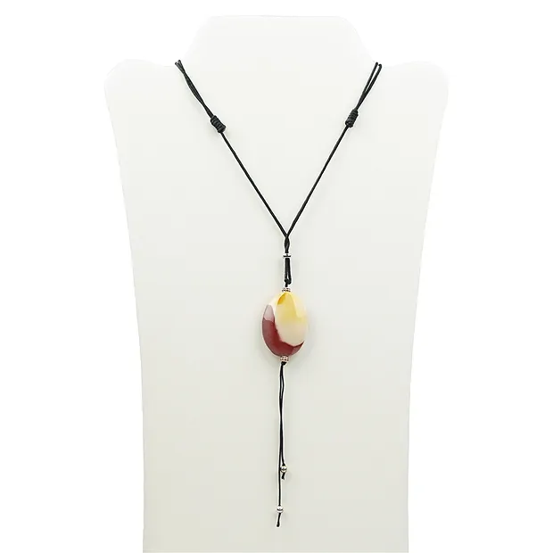 Collana in nylon con meccanismo scorrevole, nero, 2,0 mm/41 - 82 cm | Marco Schreier