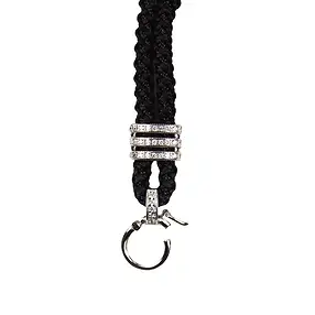 Collar de nailon, negro, 4,0 mm x 41-82 cm, Cierre metálico | Marco Schreier