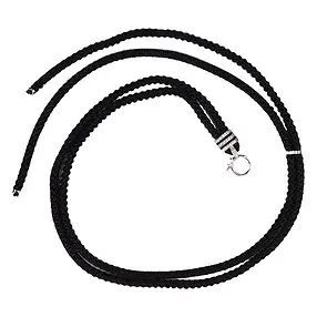 Collar de nailon, negro, 4,0 mm x 41-82 cm, Cierre metálico | Marco Schreier