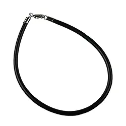1205903021 Armband Kautschuk schwarz, 3mm x 21cm | Edelsteine, Heilsteine & Schmuck-Handel