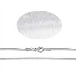 1205954045 Kautschukreif mit Silber-Verschluss, transparent, 4,0mm x 45cm | Marco Schreier