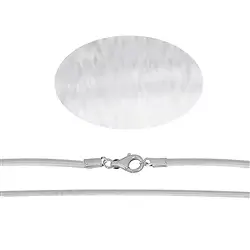 1205954045 Kautschukreif mit Silber-Verschluss, transparent, 4,0mm x 45cm | Marco Schreier