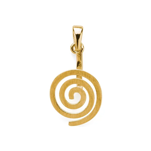 Donut holder "Spiral" silver gold-plated matt, for 30mm donut | Marco Schreier