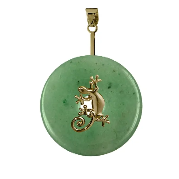 Porta ciambelle Gecko argento placcato oro, per ciambelle da 30 - 40 mm | Marco Schreier
