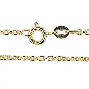 Cadena de ancla, plata dorada, 1,0 mm x 42 cm | Marco Schreier
