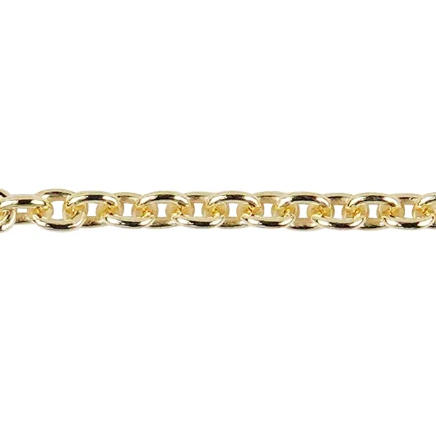 Catena ad ancora, argento placcato oro, 1,0 mm x 42 cm | Marco Schreier