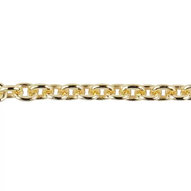 Ankerkette, Silber vergoldet, 1,0mm x 45cm | GH Edelsteine, Heilsteine & Schmuck